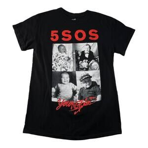 5 Seconds Of Summer 5SOS Youngblood Band Shirt Women's Black sz S